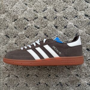 Adidas Spezial Brown Sneakers with White Stripes